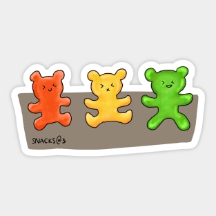 Gummy Bear Buddies Trio Sticker